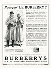 Burberrys (Clothing) 1934 Raincoats for Woman & Man