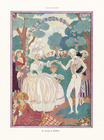 George Barbier 1924 Le Mariage de Delphine, Wedding, 18th Century Costumes, Art Deco