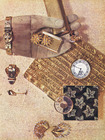 Or (Gold) 1953 Hermès (montres, broche), Sterlé, Kirby Beard, Line Vautrin (Cigarette Box), René Boivin, Gaucherand