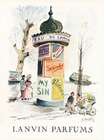 Lanvin (Perfumes) 1949 Colonne Morris, Guillaume Gillet, Arpège, Prétexte... Quai de Paris