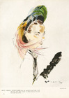Maud Et Nano 1946 Canotier Velours noir, Paradis Multicolores, Demachy