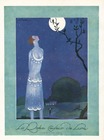 Georges Lepape 1925 "La Robe Couleur de Lune" Lucien Lelong