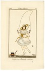 Armand Vallée 1913 Journal des Dames et des Modes Costumes Parisiens Pochoir N°83 Costume d'une Demoiselle de 6 à 8 ans