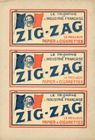 Régie Francaise (Cigarettes, Tobacco Smoking) 1925 Zig-Zag, Cigarette Paper