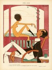 Gilbert Viardot 1919 "Mode d'été" New Summer Fashion, Nude, Elegant Man