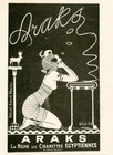 Araks (Cigarettes) 1922 Vald'Es Egyptian Style (Small size)