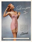 J. Roussel (Lingerie) 1947 Gaine Combiné, Stockings, Garters