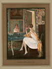 William Ablett 1926 Devant la glace, Elegant, Making-up