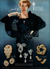 Trifari (Jewels) 1953 Pins, Earrings, Photo Népo