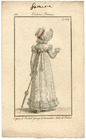 Le Journal des Dames et des Modes 1818 Costume Parisien N°1746