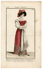 Le Journal des Dames et des Modes 1820 Costume Parisien N°1880