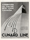 Cunard Line 1927 Atelier F.C. Transatlantic liner