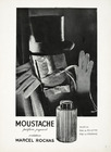 Marcel Rochas (Perfumes) 1951 Moustache for Men, Photo Schall