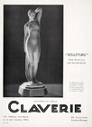 Claverie 1936 Sculpture, Photo Bernès et Marouteau