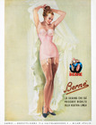 Berné (Lingerie) 1952 Corselette, Stockings, Pin-up, Italian Brand
