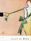 René Gruau 1950 Attrait du Ruban, Ribbon, Fashion Illustration