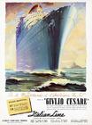 Italian Line (Ship company) 1951 Givlio Cesare Transatlantic Liner