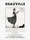 Deauville 1948 Casino, La Plage Fleurie, Ensemble de Jean Patou, Teckel Dog, René Gruau