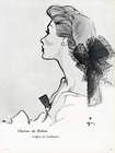 Guillaume (Hairstyle) 1952 "Charme du Ruban" René Gruau