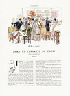 Bars et Cabarets de Paris, 1929 - Sem Restaurants, Les Halles, Le Lido, Montparnasse Foujita, La Mosquée...