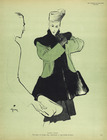 Maggy Rouff 1945 René Gruau, Trois-quart en lainage beige