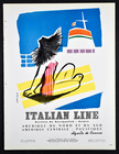 Italian Line (Ship Company) 1954 Jean Colin, Transatlantic Liner