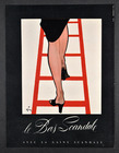 Le Bas Scandale (Stockings) 1952 Red Ladder, René Gruau