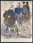 Mourgue 1942 Véra Boréa & Madeleine de Rauch, Winter Fashion Bicycle